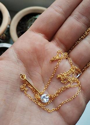 Цепочка с фианитом 4