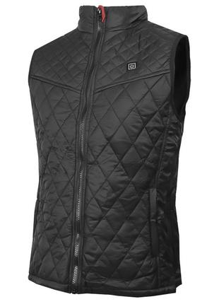 Женская жилетка с подогревом lesko j-09 usb black 2xl электрическая согревающая однотонная 9 зон 2шт