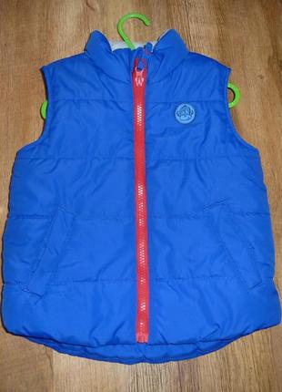 Яскрава тепла жилетка на 3-4 роки debenhams підкладка флісова