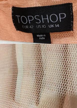 Блуза сетка topshop pink rickrack peter pan blouse с декоративной тесьмой6 фото