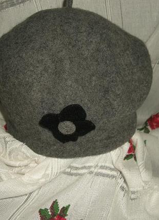 Супер бере"benotti",100%шерсть,56-57см.