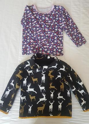 Терміново! тепла толстовка котон, 3-4 роки, футболка в подарунок.