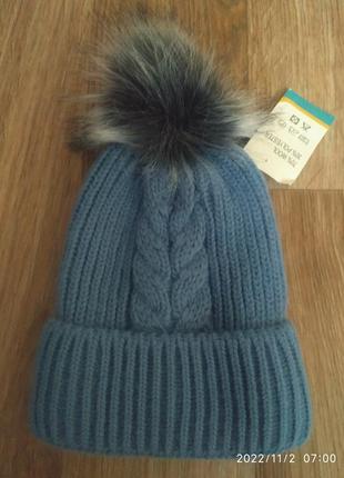 Зимова шапка для жінок4 фото