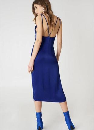 Синє плаття міді na-kd1 фото