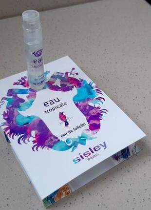 Sisley eau tropicale💥оригінал мініатюра пробник mini spray 1,4 мл книжка