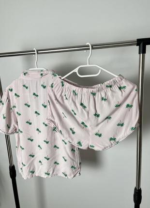 Женская пижама рубашка и шорты new look6 фото