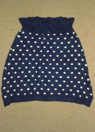 Оригинальная теплая вязаная юбка   to be too, размер 26/s-m.2 фото