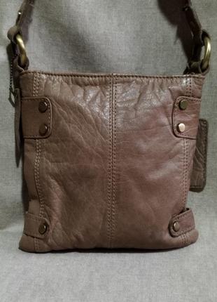 Женская сумка кросс - боди натуральная кожа3 фото