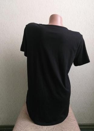 Черная футболка с удлиненной спинкой. туника.5 фото
