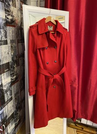 Новое стильное яркое красное пальто orsay, l1 фото
