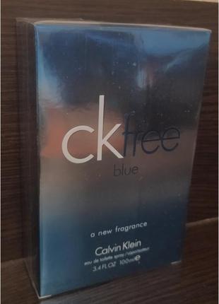 Calvin klein free blue 100 ml туалетна вода чоловіча без плівки