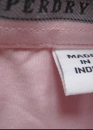 Розовая рубашка оверсайз superdry zara h&m asos7 фото