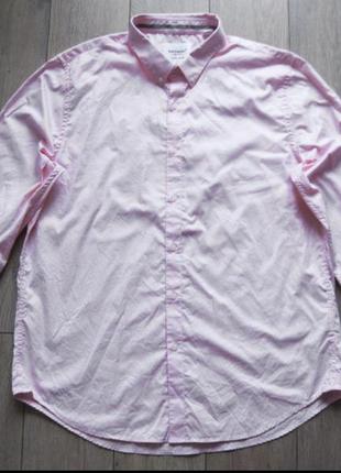 Розовая рубашка оверсайз superdry zara h&m asos1 фото