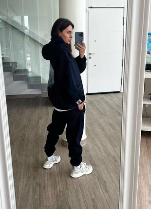 Стильний якісний теплий костюм зі стильним надписом