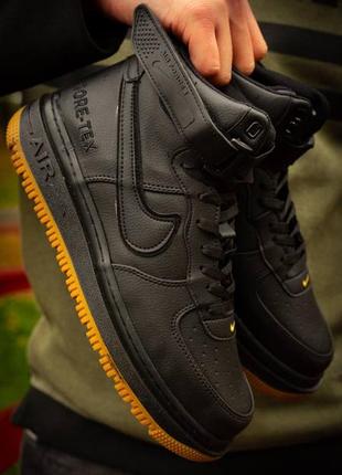 Мужские кроссовки nike air force gore-tex black 40-41-42-43