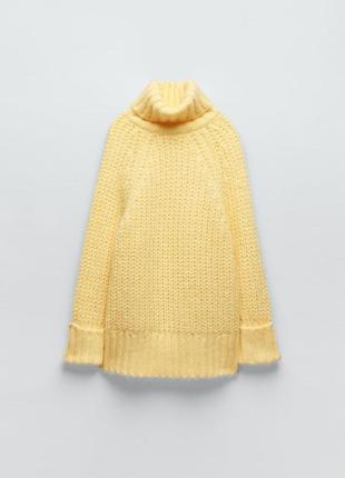 Жовтий светер zara5 фото