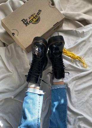 Зимові жіночі черевики dr. martens, женские зимние ботинки доктор мартинс6 фото