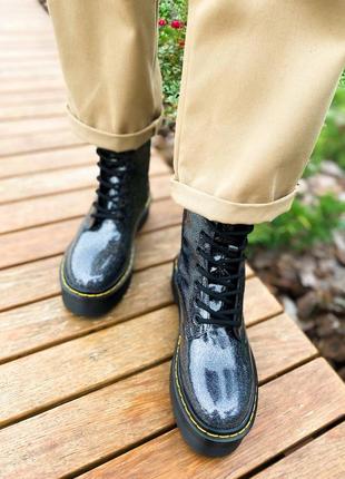 Зимові жіночі черевики dr. martens, женские зимние ботинки доктор мартинс2 фото