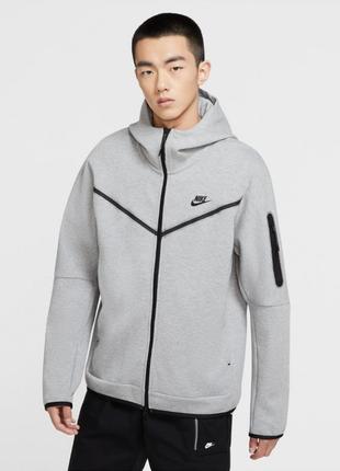 Оригінальна толстовка nike m nsw tch flc hoodie fz wr cu4489-063