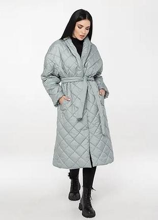 Стильне стьобана пальто2 фото