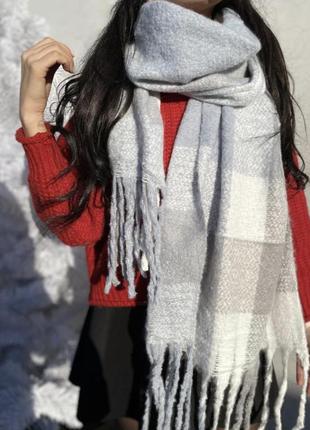 🏷ніжний зимовий шарф /дреди 🤍
