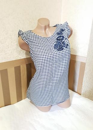 Блузка f&f. с вышивкой.3 фото