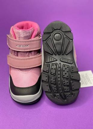 Зимние детские ботинки geox flanfil с мигалками, сапоги джеокс 22,23 зимові дитячі черевики5 фото