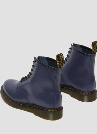 Dr.martens черевики чоботи жіночі чоловічі мартенси шкіра фіолетові сині індіго4 фото