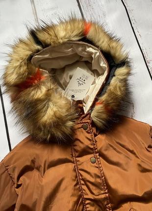 Коротка куртка, курточка , зимова куртка , пуховик, коричнева куртка2 фото