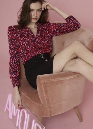 Morgan блуза разноцветная с принтом дизайн парижской моды