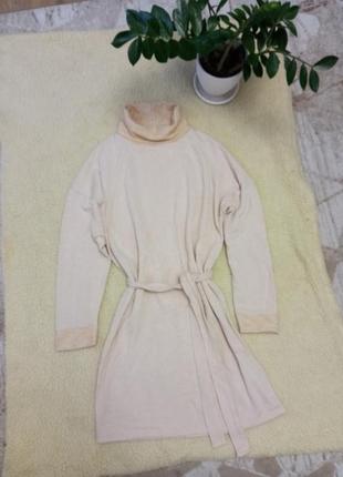 В'язана сукня асос з поясом вязаное платье плаття туніка туника міні мини