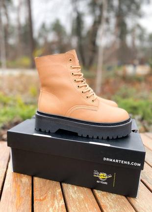 Зимові жіночі черевики dr. martens, женские зимние ботинки доктор мартинс8 фото