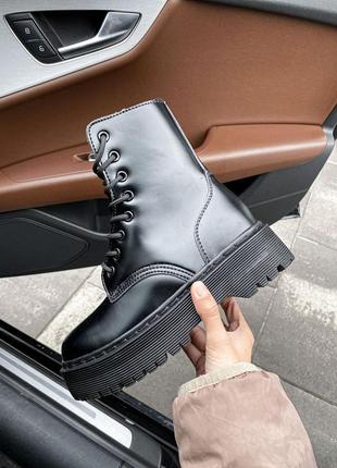 Зимові жіночі черевики dr. martens,  женские зимние ботинки доктор мартинс