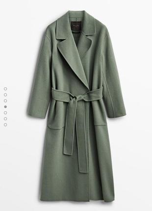 Пальто шерстяное massimo dutti  {m-l/38-40}