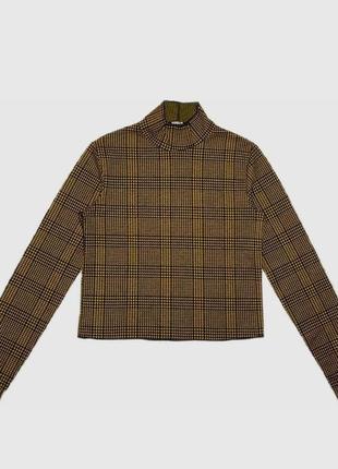 Bershka водолазка гольф клетка /498/