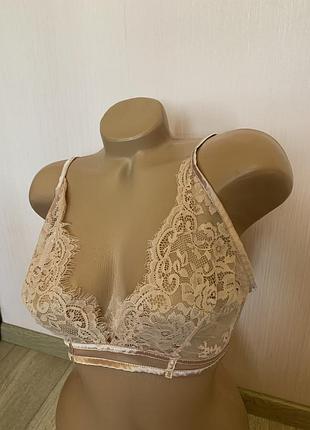 Бюстгальтер мереживо кружево сітка прозорий