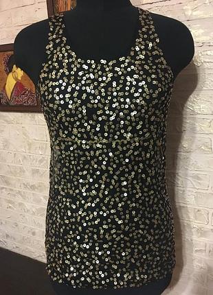 Майка сетка в пайетки