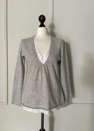 Кашеміровий реглан светер бренд brunello cucinelli