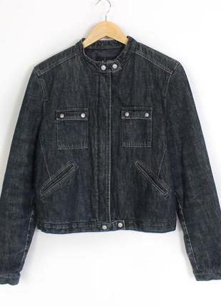 Куртка шерпа armani jeans жіноча тепла джинсова куртка 48 м
