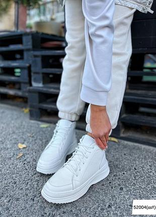 🔥кеди високі демі luna біла шкіра.