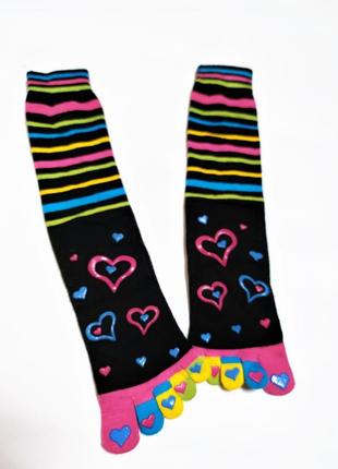 Яркие гольфы носки резиновая подошва /6383/