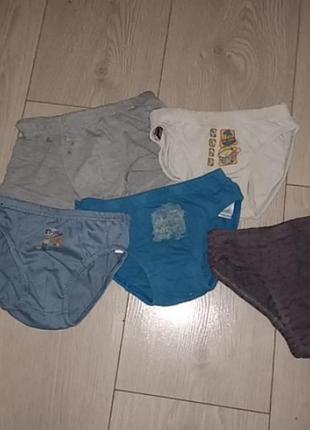 Комплект трусиків на хлопчика на 2-4 роки