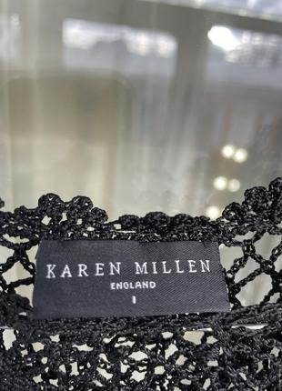 Голое платье сетка кружево ажур плетение karen millen.6 фото