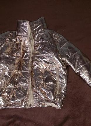 Куртка нова золотиста демісезонна розмір м (750)