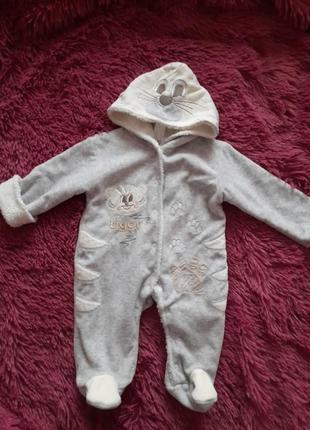 Теплий комбінізон від народження до 3 міс.