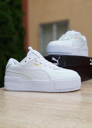 Зимові кросівки puma cali white4 фото