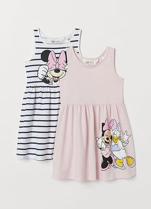 Фірмовий сарафан плаття h&m англия сукня микки маус легкое летнее платье хлопок на девочку мікі