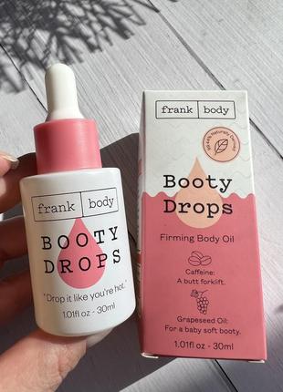 Frank body 💦booty drops firming oil💦 тонізуюча та зміцнюючу олійка для тіла6 фото