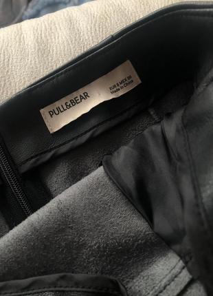 Шкіряна спідниця міні pull&bear3 фото