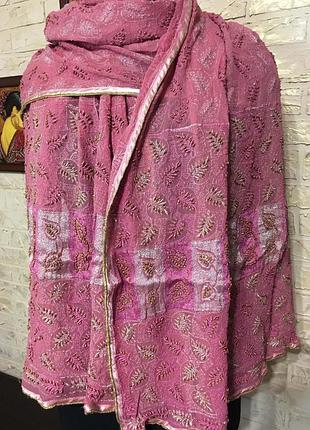 Платок расшитый бисером #розвантажуюсь